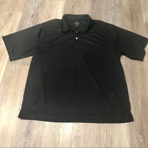 Palm Beach Golf Performance Polo Golf Shirt Black.